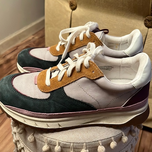 Madewell Shoes - Madewell Court Sneakers-in Colorblock Leather and Suede